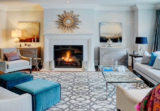 contemporary living room area rug