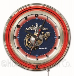Neon Clocks with Logo #4