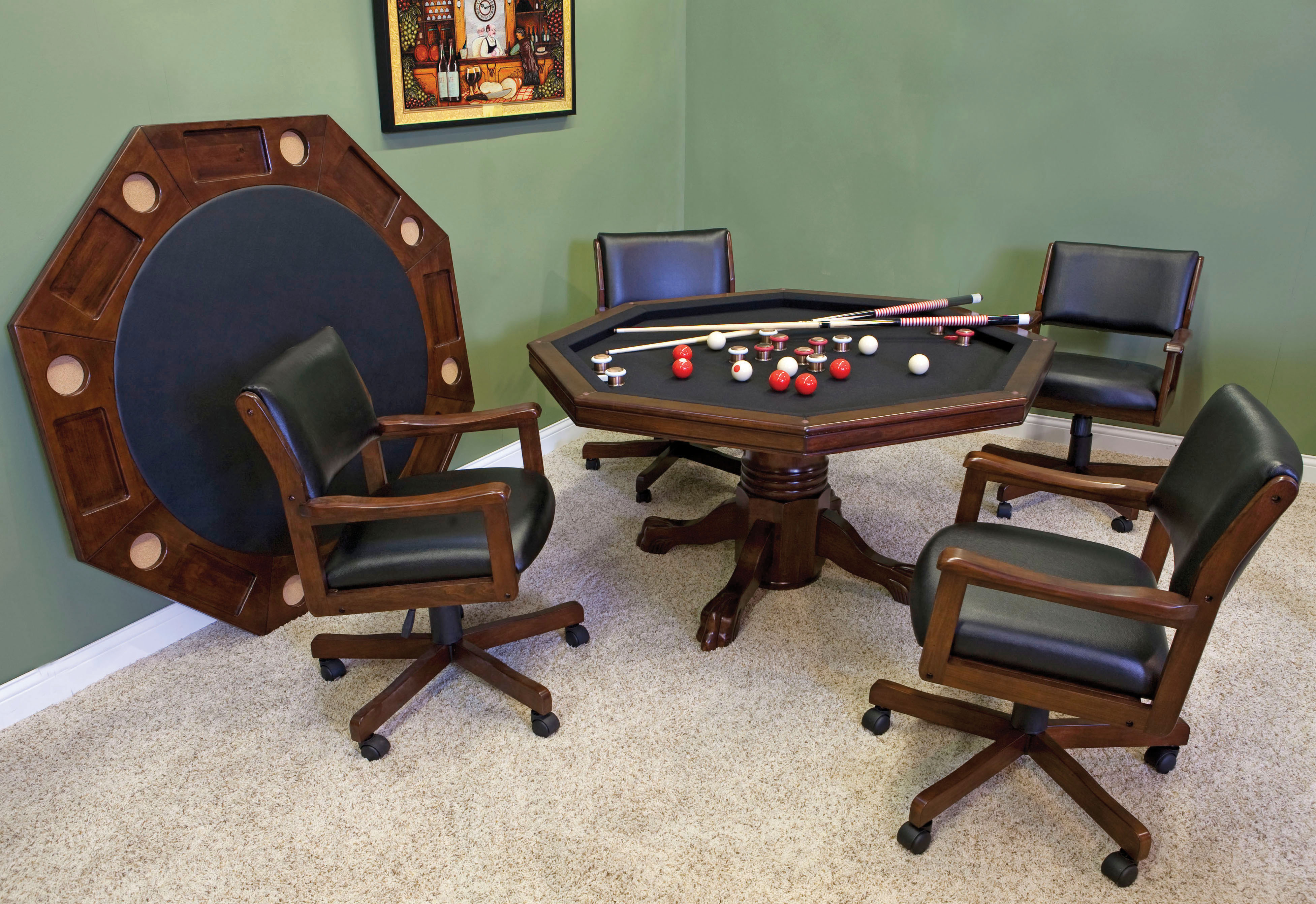 Карточный столик. Покерный стол. Стол для покера. Игральный стол для покера. Стол для карточных игр.