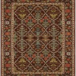 Copper oriental rug with a premium Seridian wool pile
